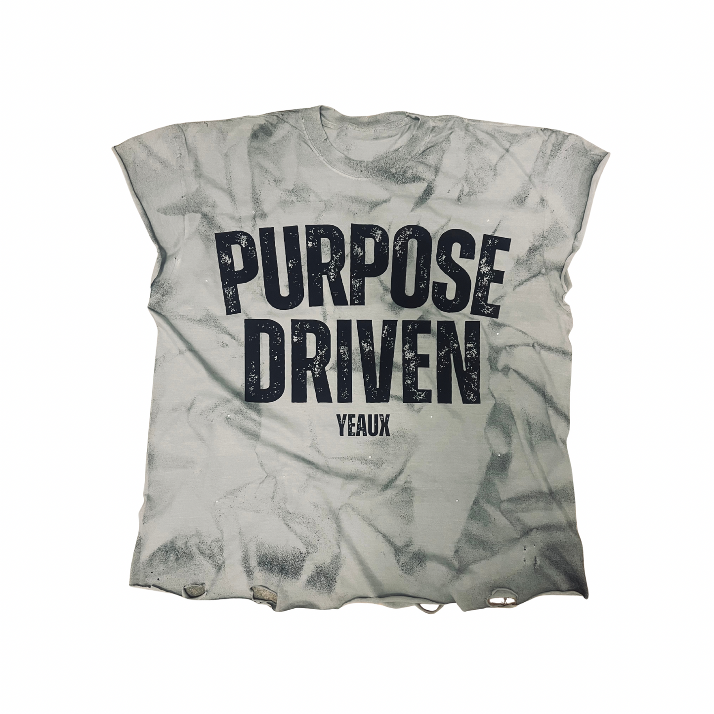 YEAUX Purpose Driven sleeveless tee - bay/black