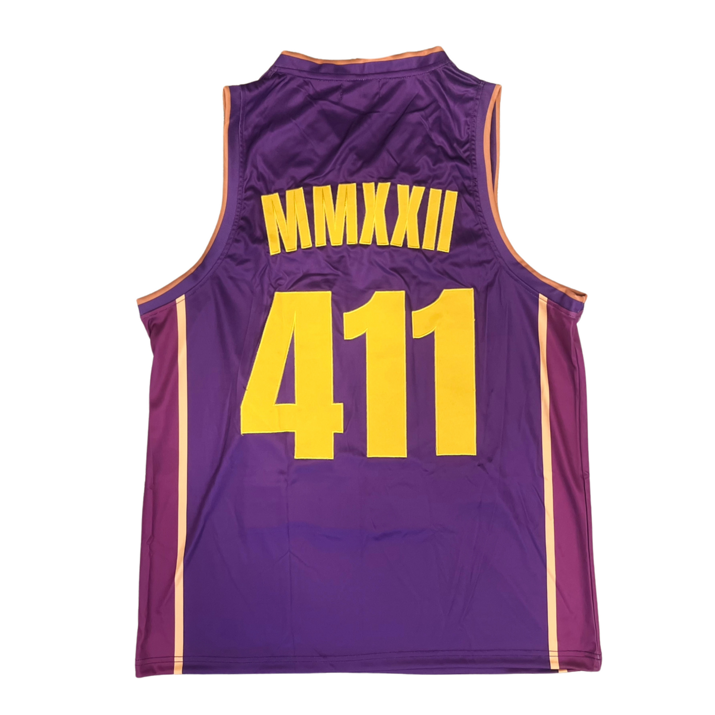 YEAUX 411 Authentic BBall Jersey - purple/gold