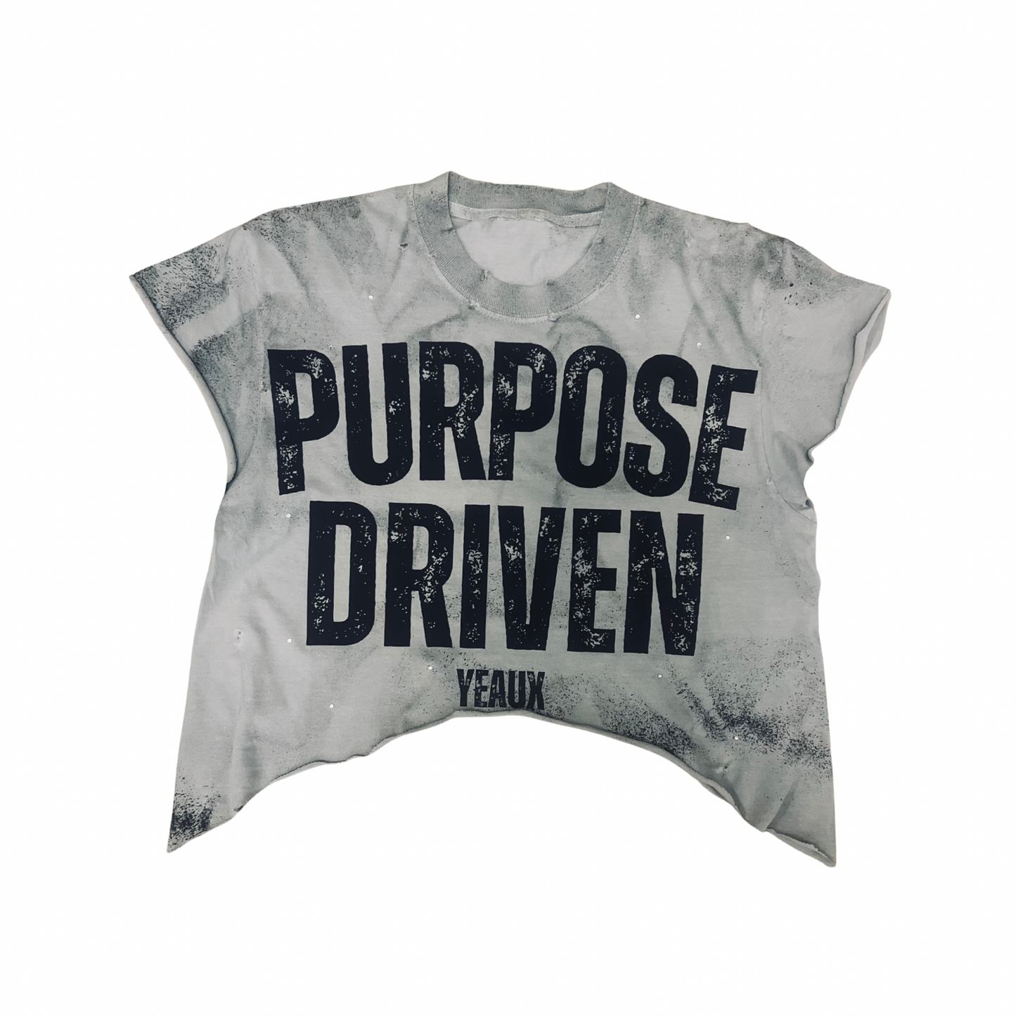 YEAUX Purpose Driven sleeveless crop top - bay/black