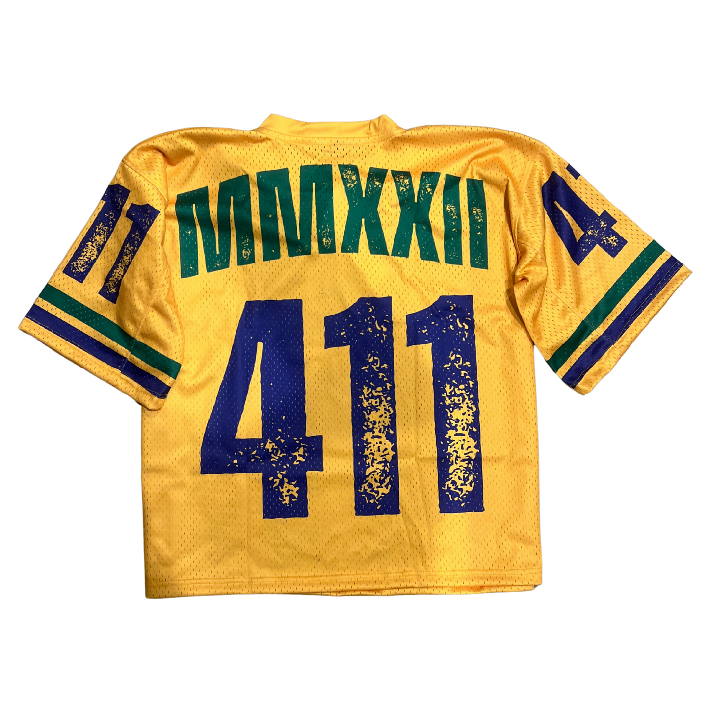 YEAUX MG 411 mesh jersey - gold