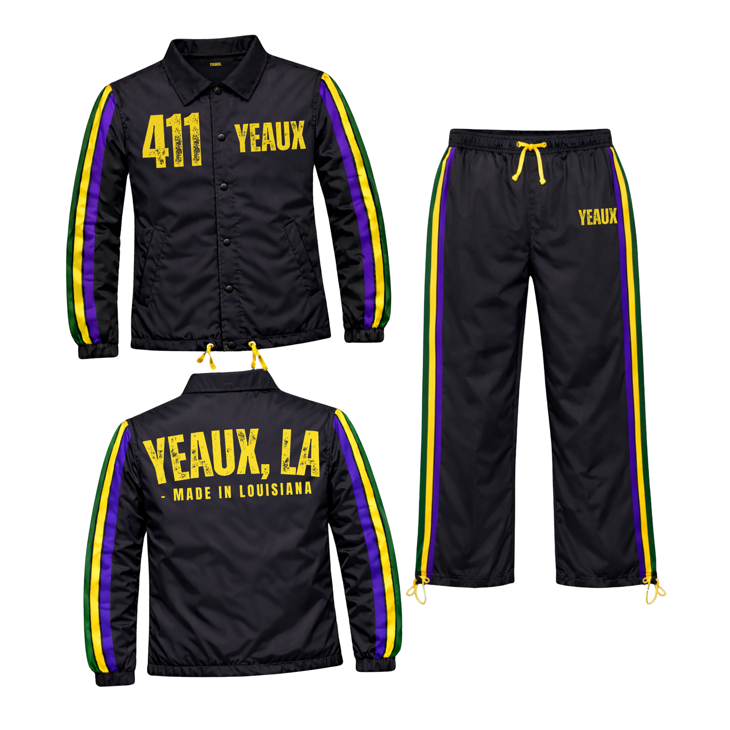 YEAUX MG26 coaches tracksuit - black