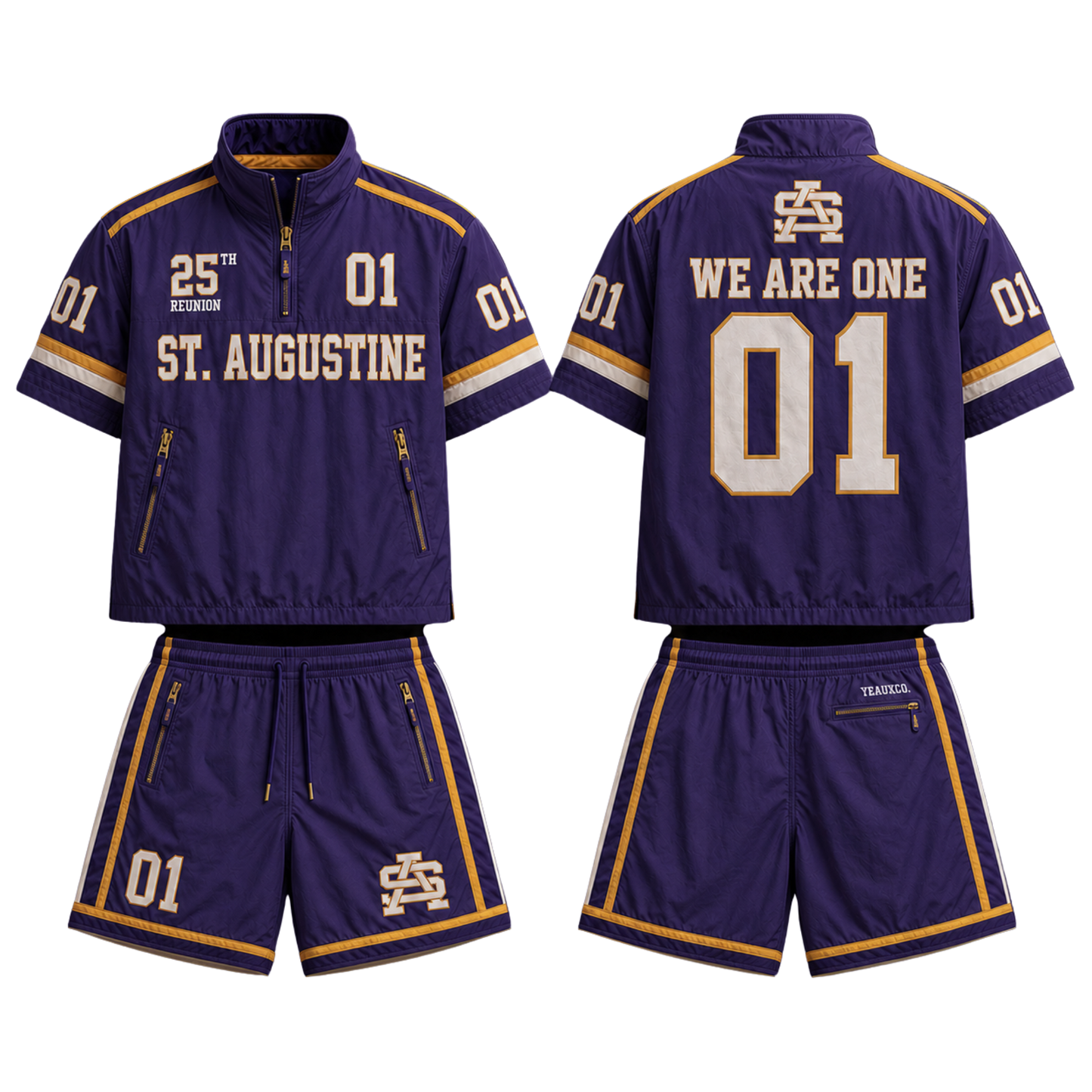 PREORDER YEAUX St. Aug c/o 2001 alumni nylon set