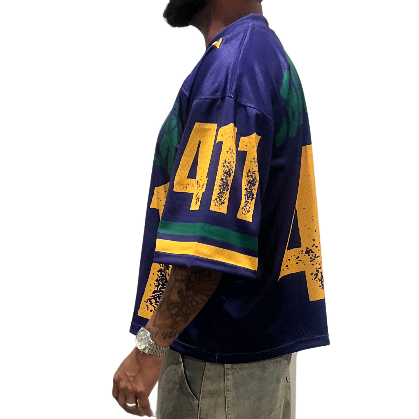 YEAUX MG 411 Mesh Jersey - purple