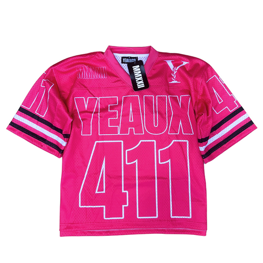 YEAUX Purpose Driven 411 mesh jersey - pink/white/blk