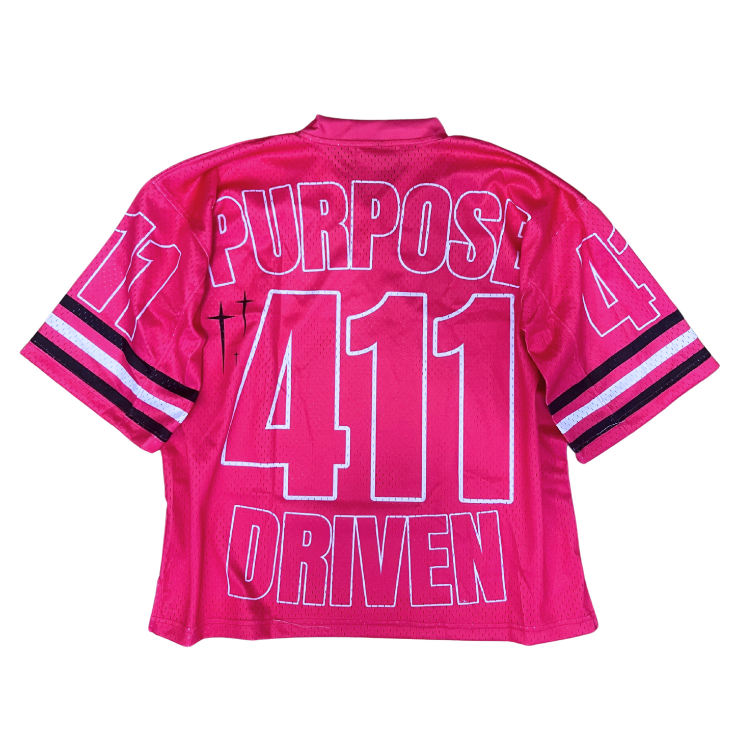 YEAUX Purpose Driven 411 mesh jersey - pink/white/blk