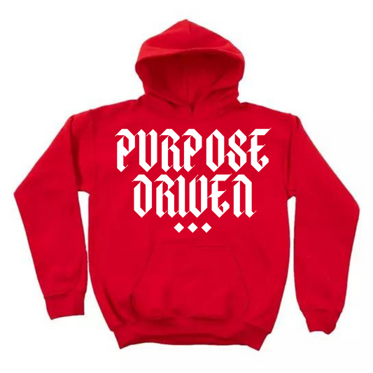 Purpose Driven hoody - red/white
